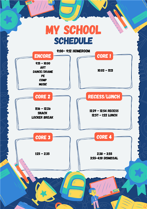 Schedule 